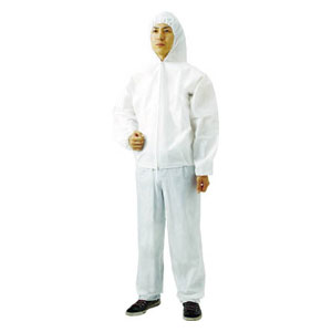 トラスコ中山 不織布使い捨て保護服ズボン M(80入) TPCZM80