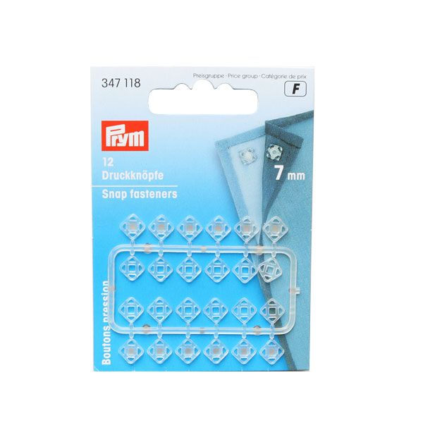 PRM347118 Prym プラスチックスナップボタン 縫い付け(ホワイト)