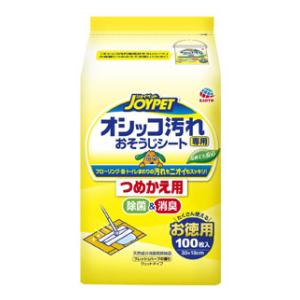 ペット用品 JOYPET オシッコ汚れ専用おそうじシート つめかえ用 100枚 アース・ペット オシツコヨゴレオソウジシ-トツメカエ