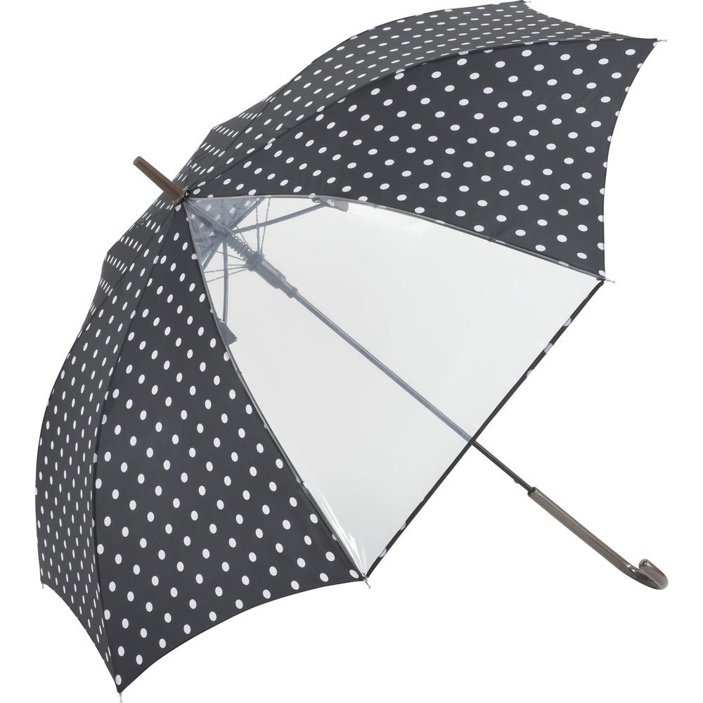 BACKYARD FAMILY(バックヤードファミリー) キッズ ジャンプ傘 58cm(ドットブラック) BF024222-1A-2E [BF0242221A2E]