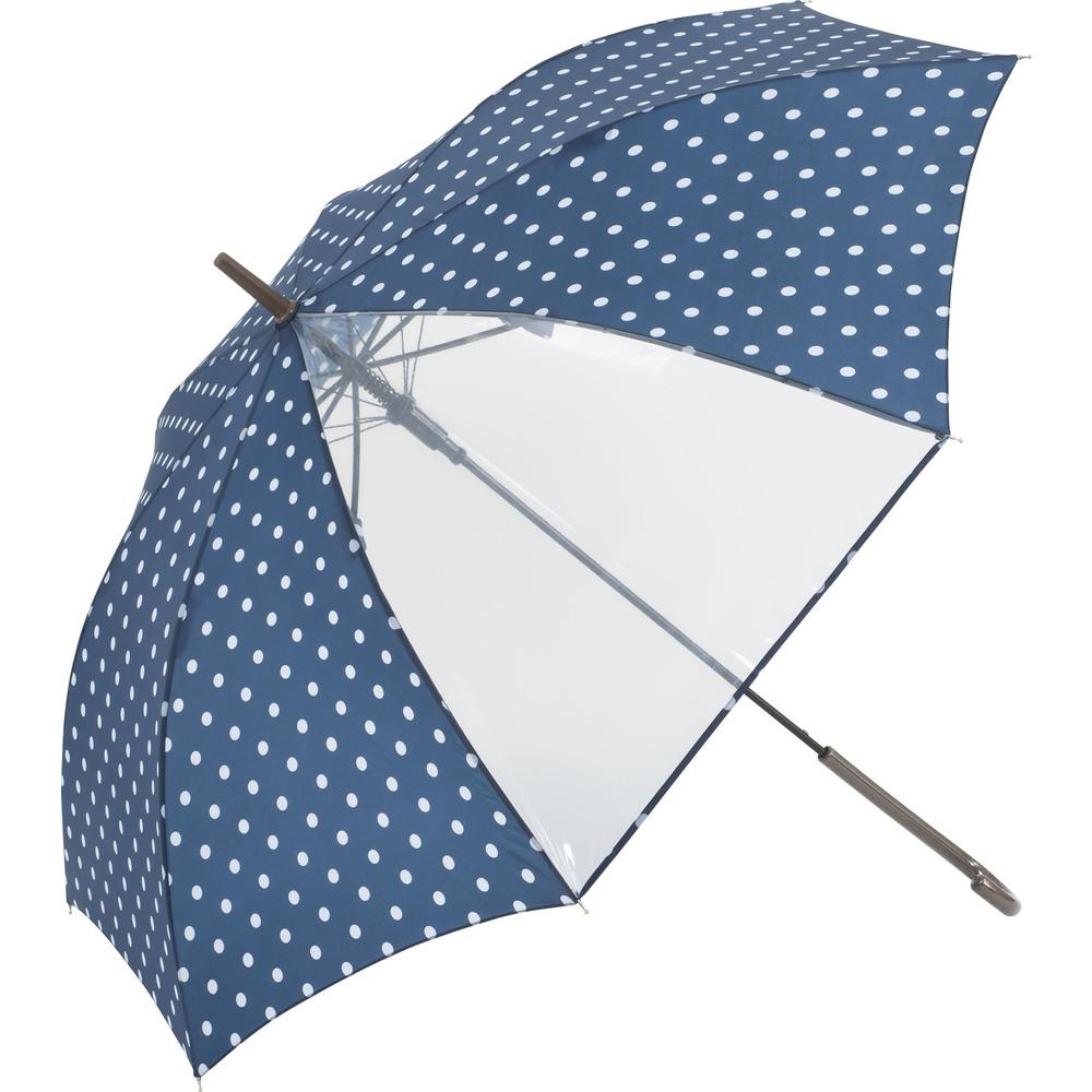 BACKYARD FAMILY(バックヤードファミリー) キッズ ジャンプ傘 58cm(ドットネイビー) BF024222-1A-2F [BF0242221A2F]