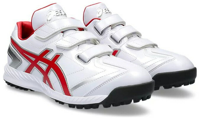 アシックス 野球 トレーニングシューズNEOREVIVE TR 3(ホワイト×レッド・サイズ：25cm) 1123A042-101-25.0 asics ネオリバイブ TR 3