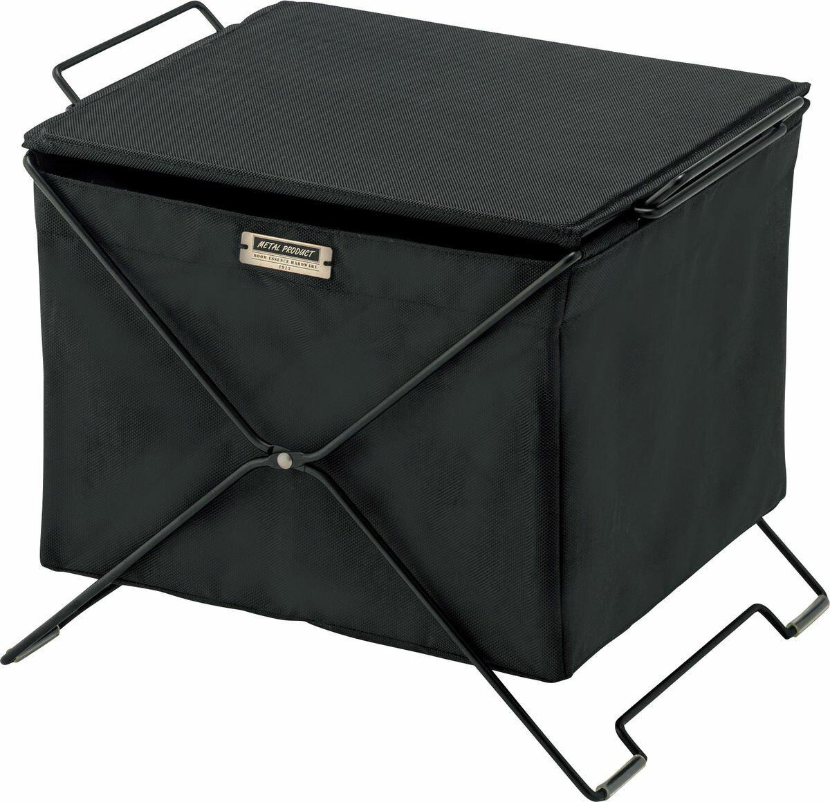 東谷 フォールディングバスケット(ブラック) MIP-75BK [MIP75BK]