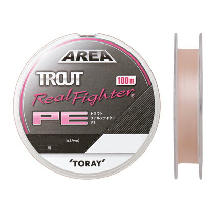 東レ トラウト リアルファイター PE 100m ナチュラルピンク(0.3号/平均6lb) トラウト リアルファイター PE 100m ナチュラルピンク(0.3ゴウ/6lb) TORAY PEライン