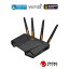 ASUSʥ Wi-Fi 6(11ax) ̵LANߥ󥰥롼 ǥ奢Х(3603Mbps+574Mbps) TUF-AX4200/J