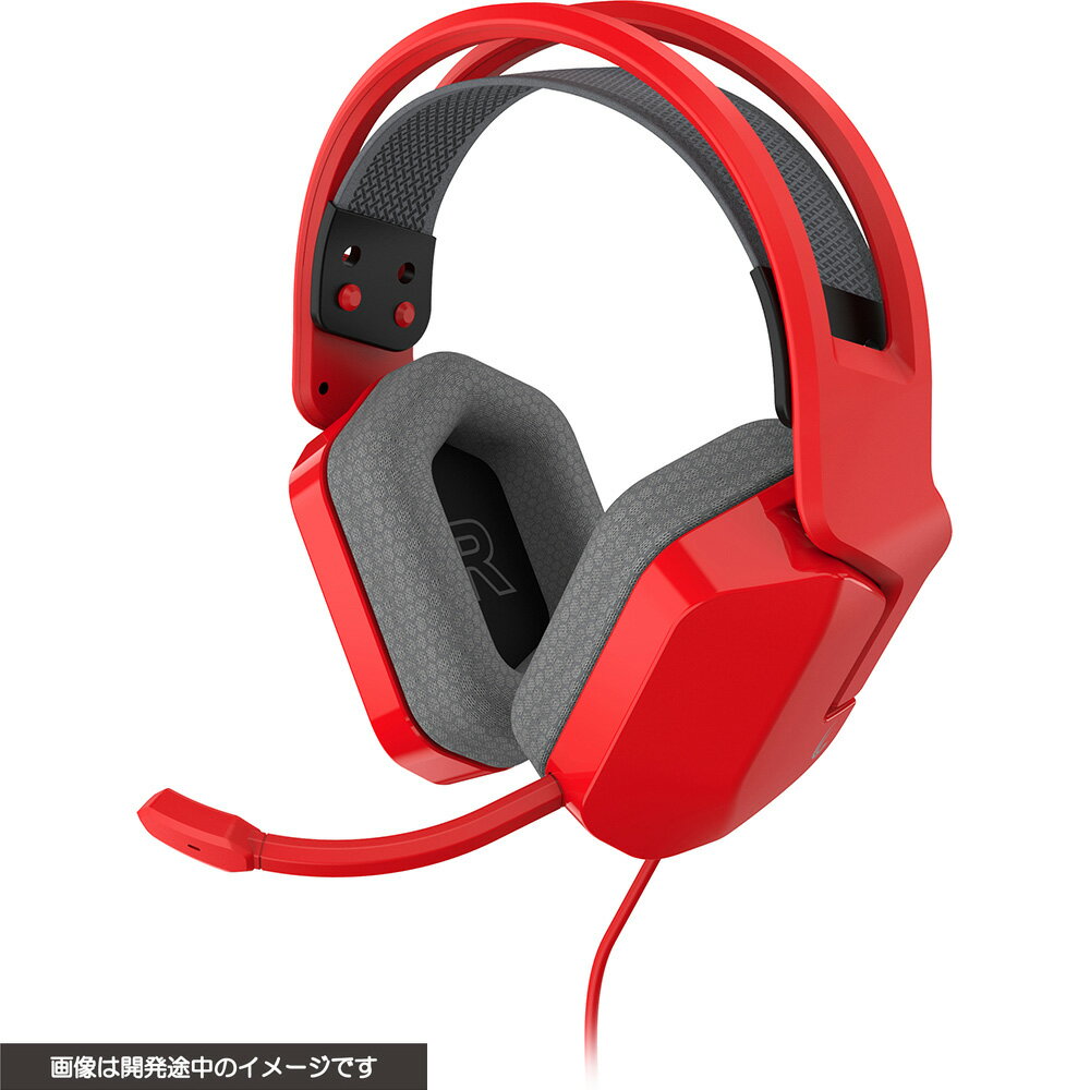 サイバーガジェット 【Switch】超軽量ゲーミングヘッドセット　レッド [CY-NSULGHS-RE]