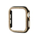 GAACAL(ガーカル) Apple Watch 7-9【41mm】スワロフスキーフレーム(ブラックゴールド) W00065BKG5