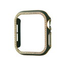 GAACAL(ガーカル) Apple Watch 7-9【41mm】スワロフスキーフレーム(グリーンゴールド) W00065GG5