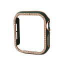 GAACAL(ガーカル) Apple Watch 7-9【41mm】スワロフスキーフレーム(グリーンローズゴールド) W00065GR5