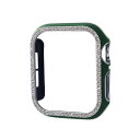 GAACAL(ガーカル) Apple Watch 7-9【45mm】スワロフスキーフレーム(グリーンシルバー) W00065GS6