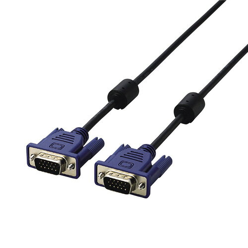 エレコム D-Sub15ピン アナログ接続用 ディスプレイケーブル 1.0m CAC-10BK