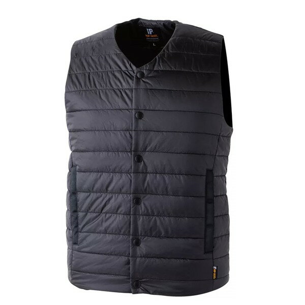 CUC ノーカラー中綿インナーベスト　3Lサイズ ブラック 700002-BK-3L Creative Unique Creare