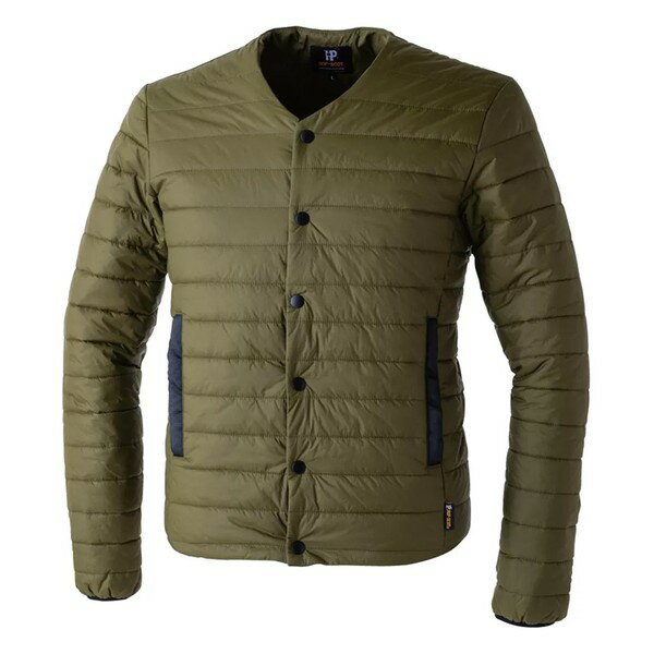 CUC ノーカラー中綿ロングスリーブ 2Lサイズ　オリーブグリーン 700001-OG-2L Creative Unique Creare