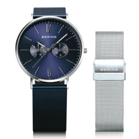 BERING Unisex Changes Mesh＆Mesh(ベルト2本セット) クオーツ ユニセックスタイプ 14240-307