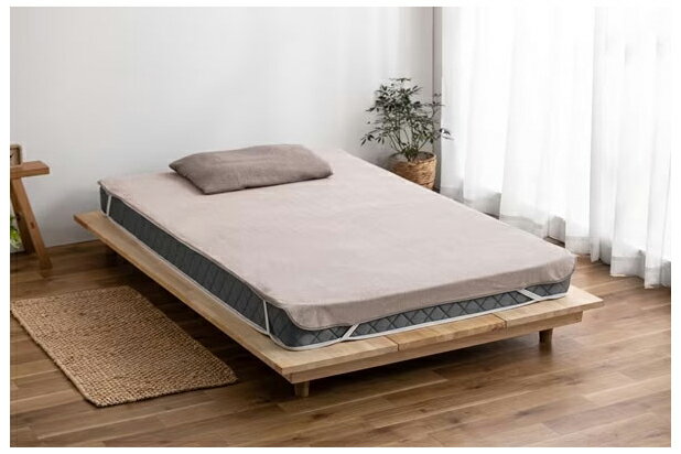 アイリスオーヤマ 透湿防水シーツ(ベージュ・シングル) FLS-TCST-Sベ-ジユ IRIS [FLSTCSTSベジユ]