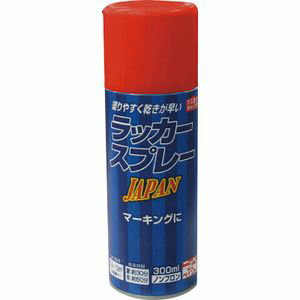 ニッペ ラッカースプレー JAPAN 300ml レッド 221T005-300