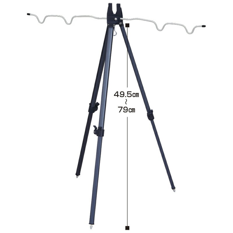 プロックス フィッシング三脚スタンダード竿受(2段-75cm) PX769375S PROX 竿受け