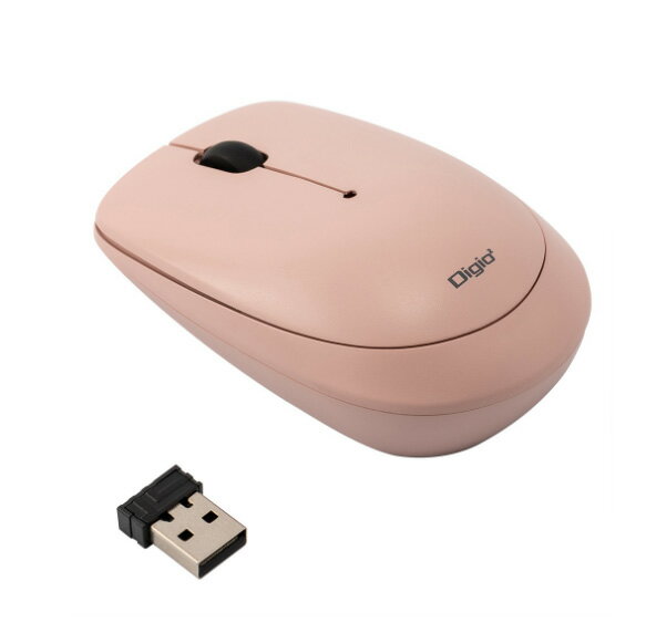 ナカバヤシ 無線 3ボタン BlueLEDマウス（ピンク） MUS-RKT209WP