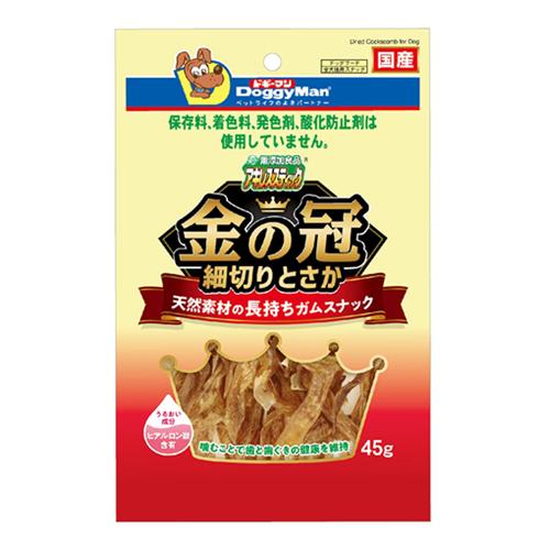 犬用おやつ 無添加良品 アキレススティック 金の冠 細切りとさか 45g ドギーマンハヤシ アキレスSTキンカンムリホソトサカ45G