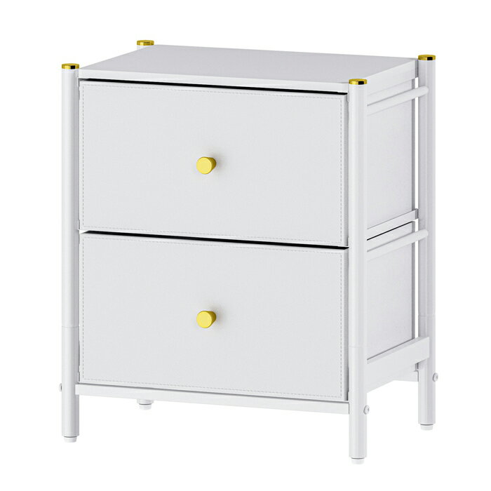 N-7103(パ-ル) パール金属 GOLDVEL　エレガントチェスト2段W46ホワイト