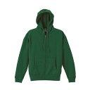 5620-01-497-XXL United Athle フルジップパーカー 裏起毛(アイビーグリーン・サイズ:XXL) ユナイテッドアスレ 無地(4)