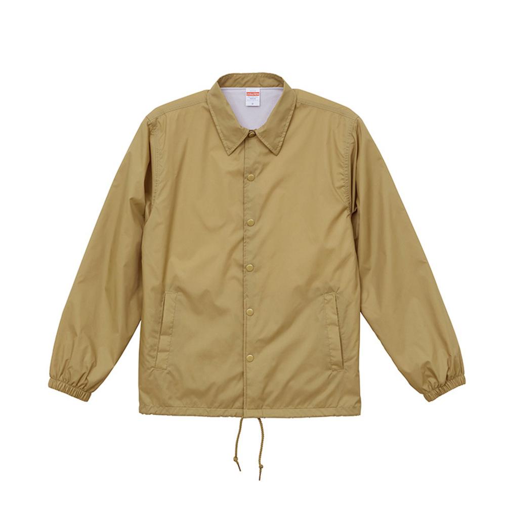 7059-01-438-S United Athle コーチジャケット 裏地付（コヨーテ・サイズ：S） ユナイテッドアスレ　無地