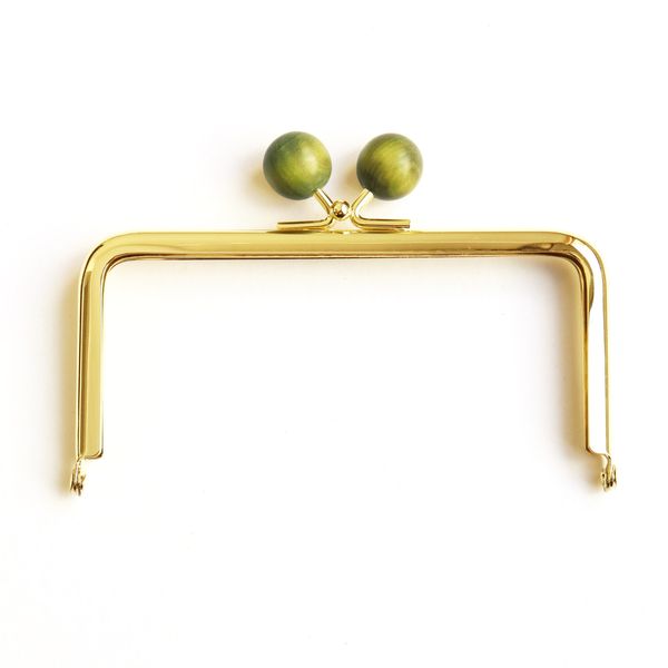 NBK からふる木玉口金(幅12×高さ8.5cm)(ライトグリーン) TYK2G-LG