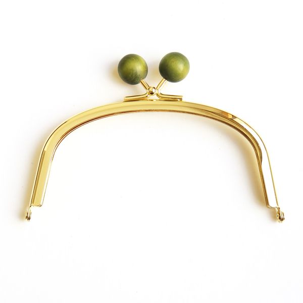 NBK からふる木玉口金(幅12.5×高さ8.5cm)(ライトグリーン) TYK3G-LG