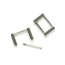 NBK ネジ式カクカン(幅3.1×高さ1.9×厚み0.5cm)(シルバー) TYP3650-S-2P