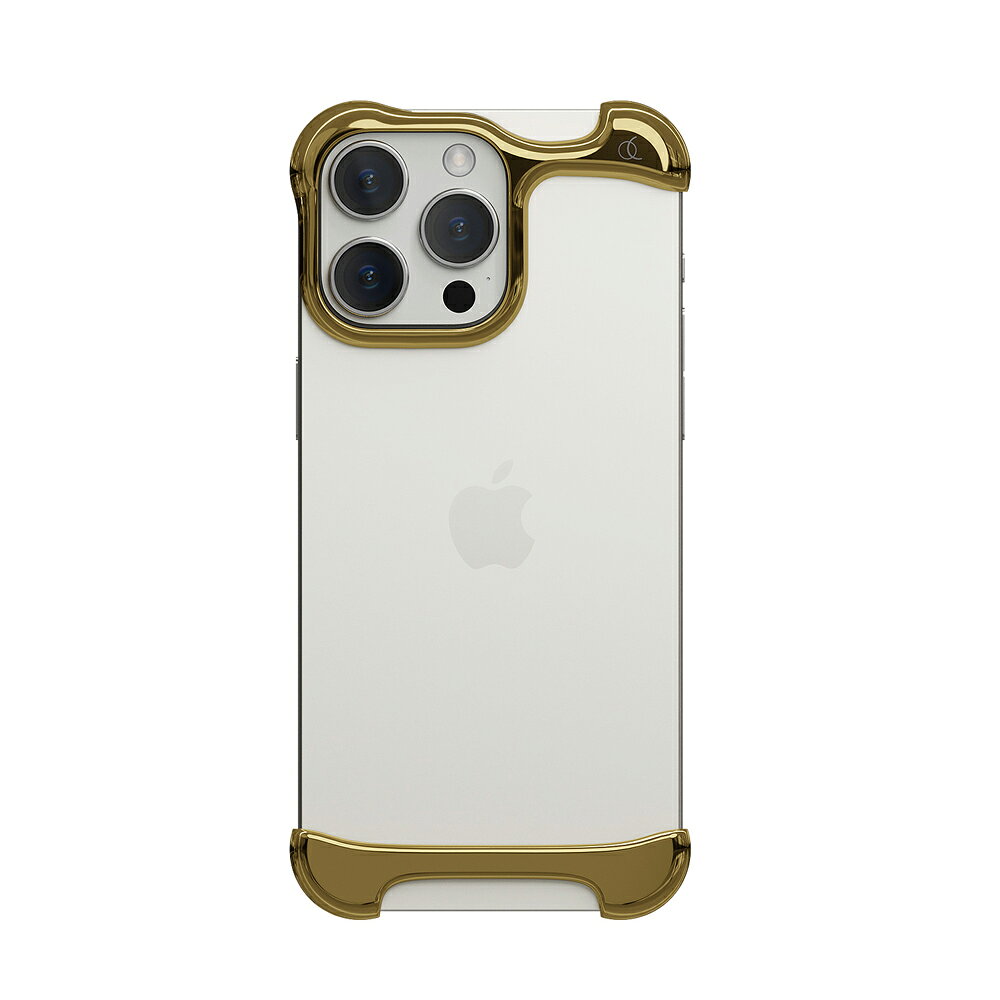 Arc iPhone 15 Pro用 Arc Pulse バンパーケース（アルミ・ミラーゴールド） AC26351I15PR