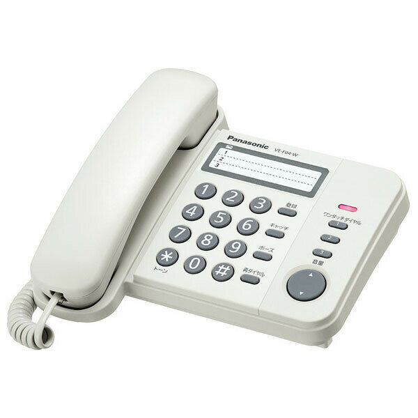 VE-F04-W ѥʥ˥å õۥ磻 Panasonic Simple Telephone [VEF04W]