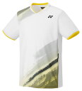 YO-10541-011-O ヨネックス ユニセックス ゲームシャツ フィットスタイル(ホワイト・サイズ:O) YONEX