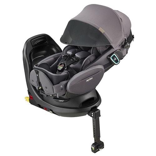 チャイルドシート フラディアグロウ ISOFIX セーフティープラス プレミアム AB ブリリアントグレー (新生児から4歳頃)R129適合 アップリカ フラデイアグロウ プレミアムNGR