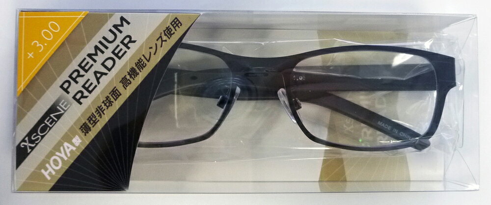 ���������� ���˥����饹 +3.0 XS�ץ�ߥ���HO01+3.0 XSCENE PREMIUM READER HOYA��� [XS�ץ�ߥ���HO0130]