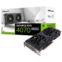 PNY（ピーエヌワイ） PNY GEFORCE RTX 4070 SUPER 12GB VERTO Dual Fan Overclocked Edition DLSS 3 VCG4070S12DFXPB1-O