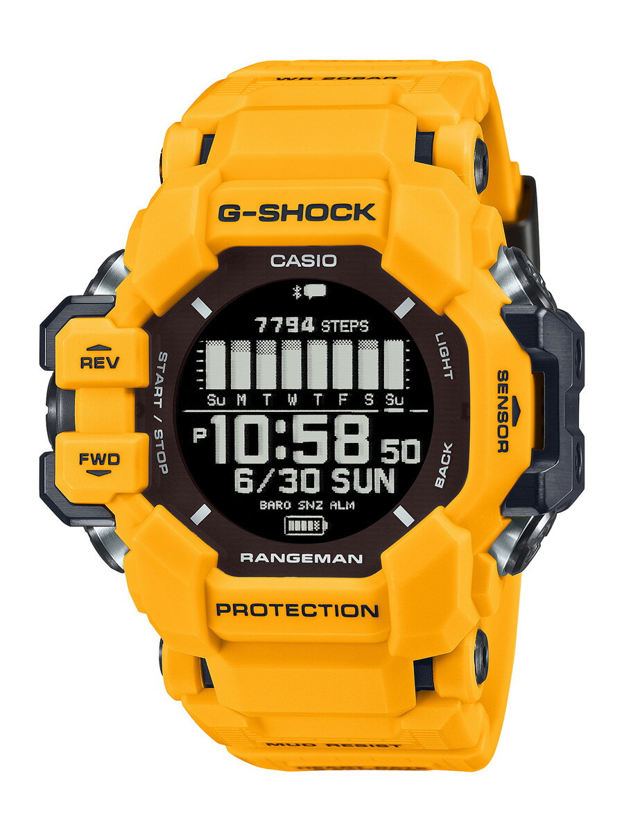 カシオ 【国内正規品】G-SHOCK（ジーショック）　MASTER OF G RANGEMAN ソーラーGPS電波　メンズタイプ GPR-H1000-9JR [GPRH10009JR]【返品種別A】