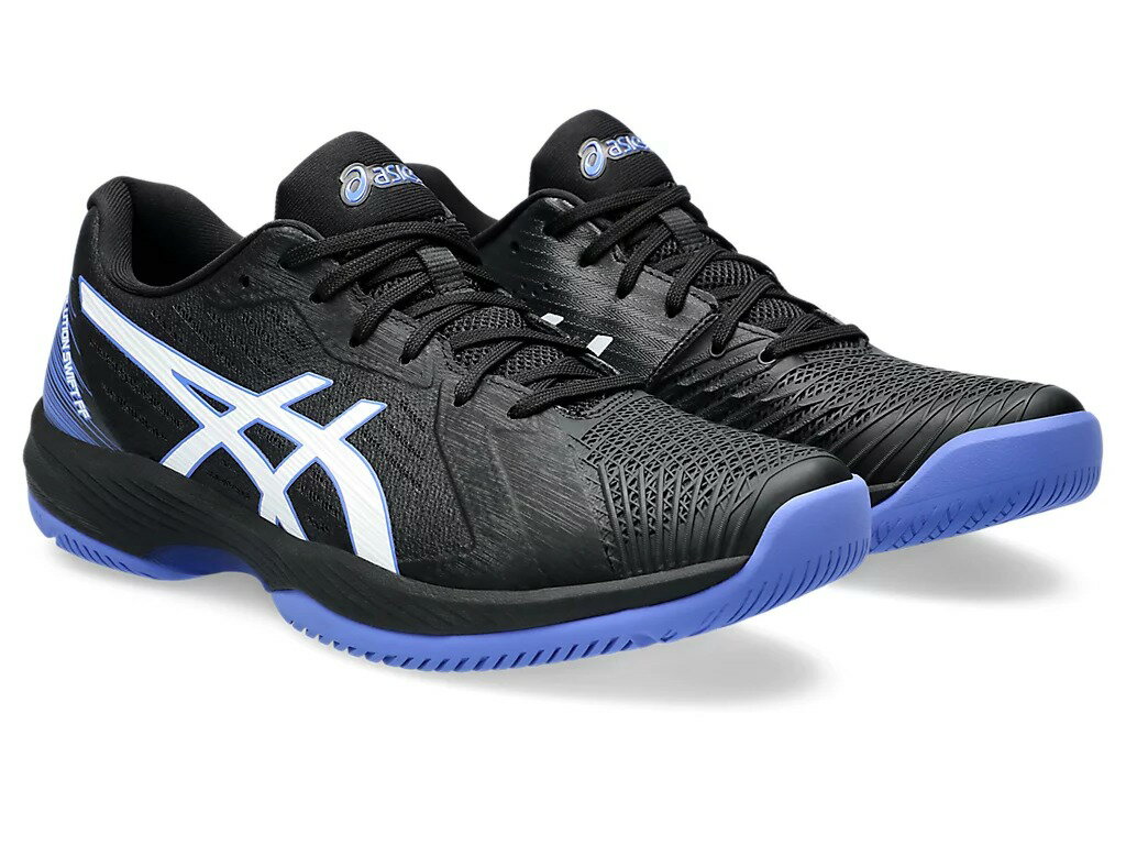 2E相当 1041A298-003-27.5 アシックス メンズ テニスシューズ SOLUTION SWIFT FF オールコート（Black/Sapphire・サイズ：27.5cm） asics