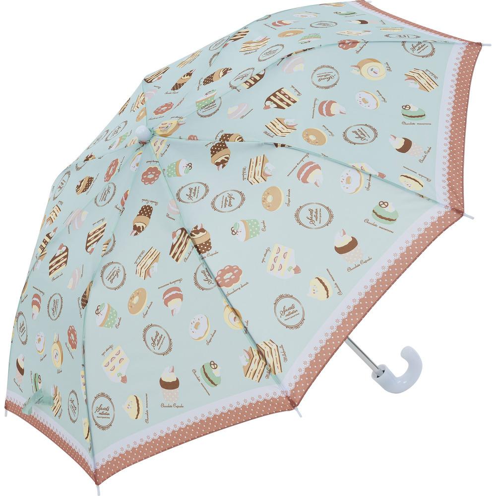 BACKYARD FAMILY(バックヤードファミリー) キッズ 折りたたみ傘(スイーツグリーン・50cm) BF024223-1A-2Q [BF0242231A2Q]