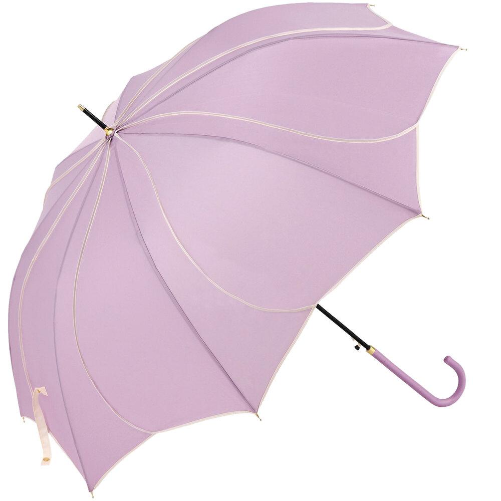 Natural basic(ナチュラルベーシック) フレラ 長傘(パープル・60cm) BF026401-1A-2B [BF0264011A2B]