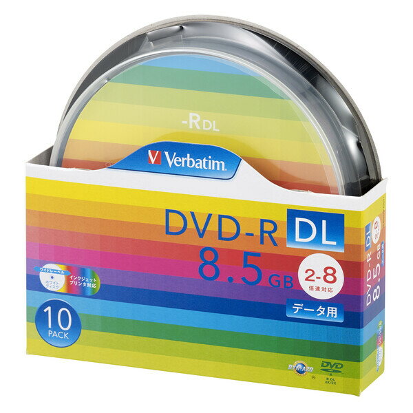 バーベイタム データ用8倍速対応DVD-R DL 10枚パッ