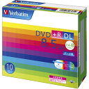 バーベイタム データ用8倍速対応DVD+R DL 10枚パック　片面8.5GB　ホワイトプリンタブル DTR85HP10V1