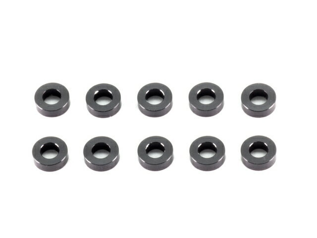 Parts - INFINITY アルミスペーサー3x6x2.0mm（ブラック/10個） ラジコンパーツ