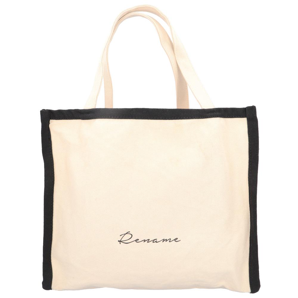 Rename(リネーム) Rename 帆布 BOXトートバッグ RTH90029（NABK） BF013633-1A-2D