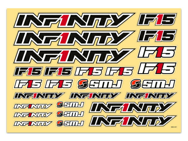 INFINITY IF15デカール（ブラック） ラジコンパーツ