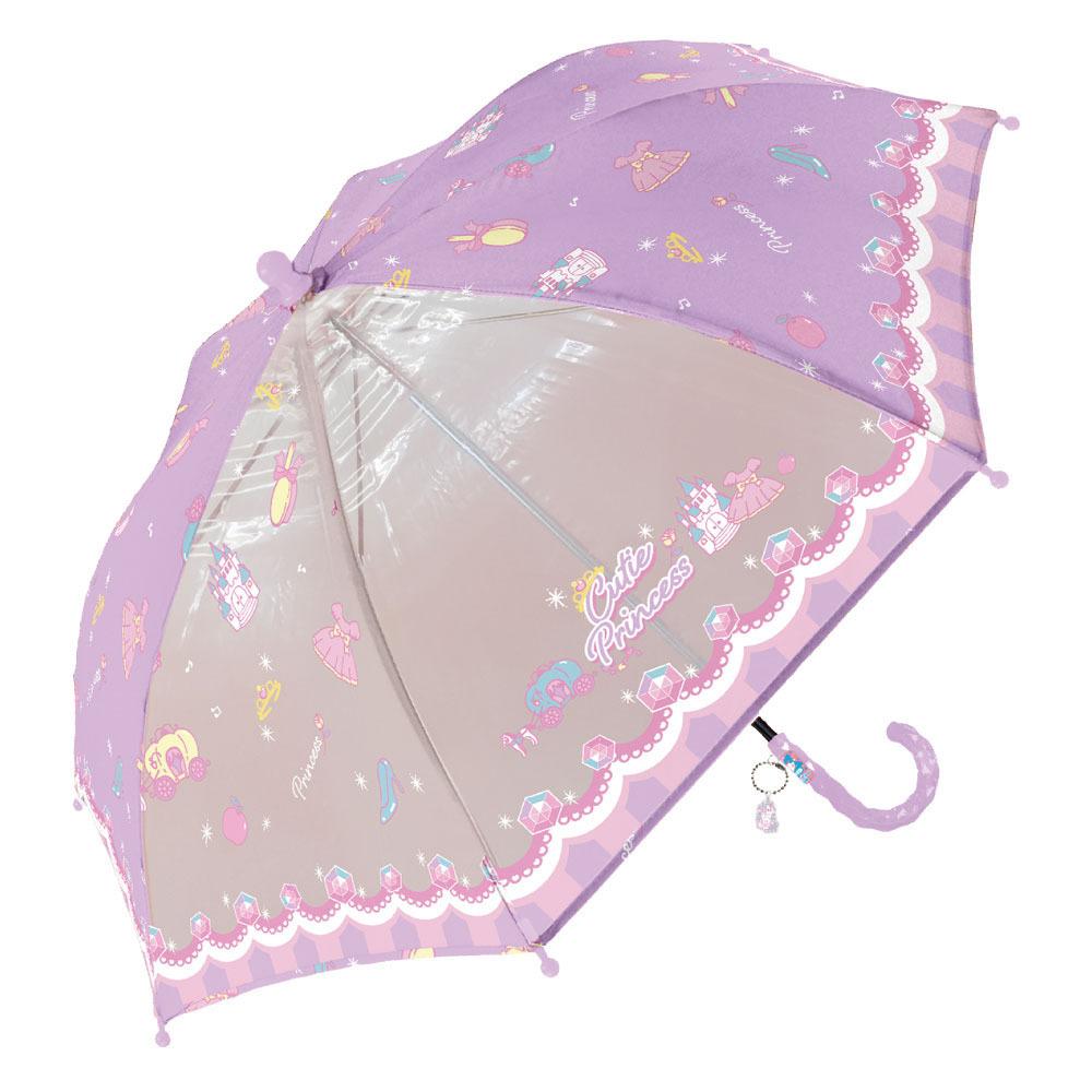 BACKYARD FAMILY(バックヤードファミリー) キッズ 傘 グラスファイバー 45cm(キューティープリンセス/パープル・45cm) BF018709-1A-2L [BF0187091A2L]
