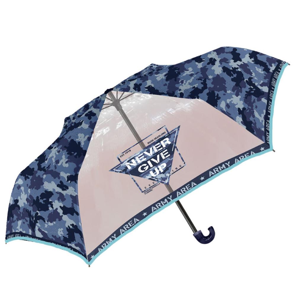 BACKYARD FAMILY(バックヤードファミリー) boys 折り畳み傘(グランジカモフラージュネイビー・50cm) BF026410-1A-2B [BF0264101A2B]