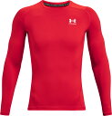 1361524-600-3XL アンダーアーマー ヒートギアアーマー ロングスリーブ シャツ（レッド/ホワイト・サイズ：3XL） UNDER ARMOUR　UA