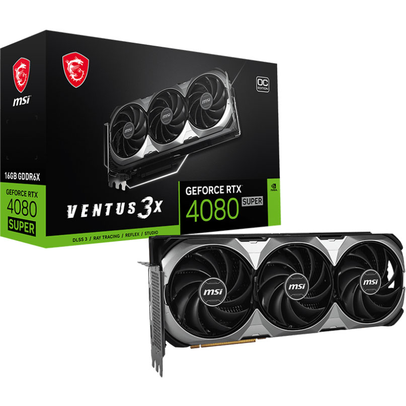 MSI MSI GeForce RTX 4080 SUPER 16G VENTUS 3X OC / PCI-Express 4.0 グラフィックスボード RTX 4080 SUPER 16G VENTUS 3X OC