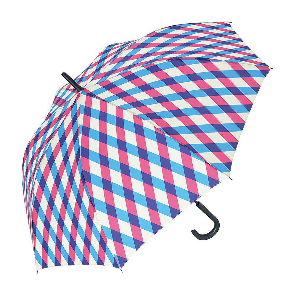 Danke(ダンケ) 長傘（Check/Blue×Pink） BF018251-1A-2D [BF0182511A2D]