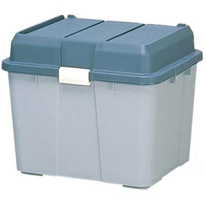 アイリスオーヤマ ワイドストッカー 60L(グリーン/グレー) WY-540(グリーン/グレー) サイズ(約)：幅54.5×奥行44×高さ45.5cm [WY540グリングレ]（楽天・Joshin web 家電とPCの大型専門店）